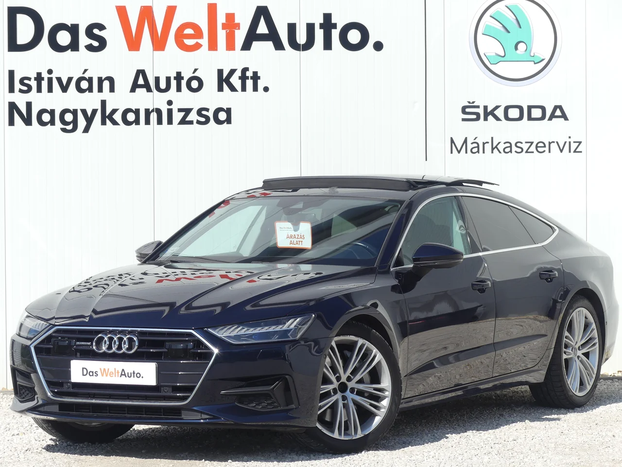 Audi A7 4x4 3,0 250 kW TFSI automat rok 2018, Égboltkék metál, 142 622 km, Węgry — zdjęcie 1 | AMOTOR Audi A7 4x4 3,0 250 kW TFSI automat rok 2018, Égboltkék metál, 142 622 km, Węgry — zdjęcie 1