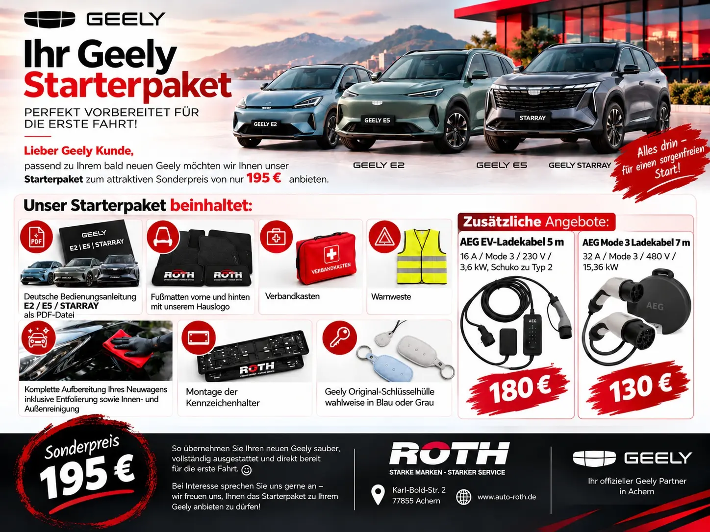 Geely E5 160 kW automat, zielony, 99 km, Niemcy — zdjęcie 3 z 9
