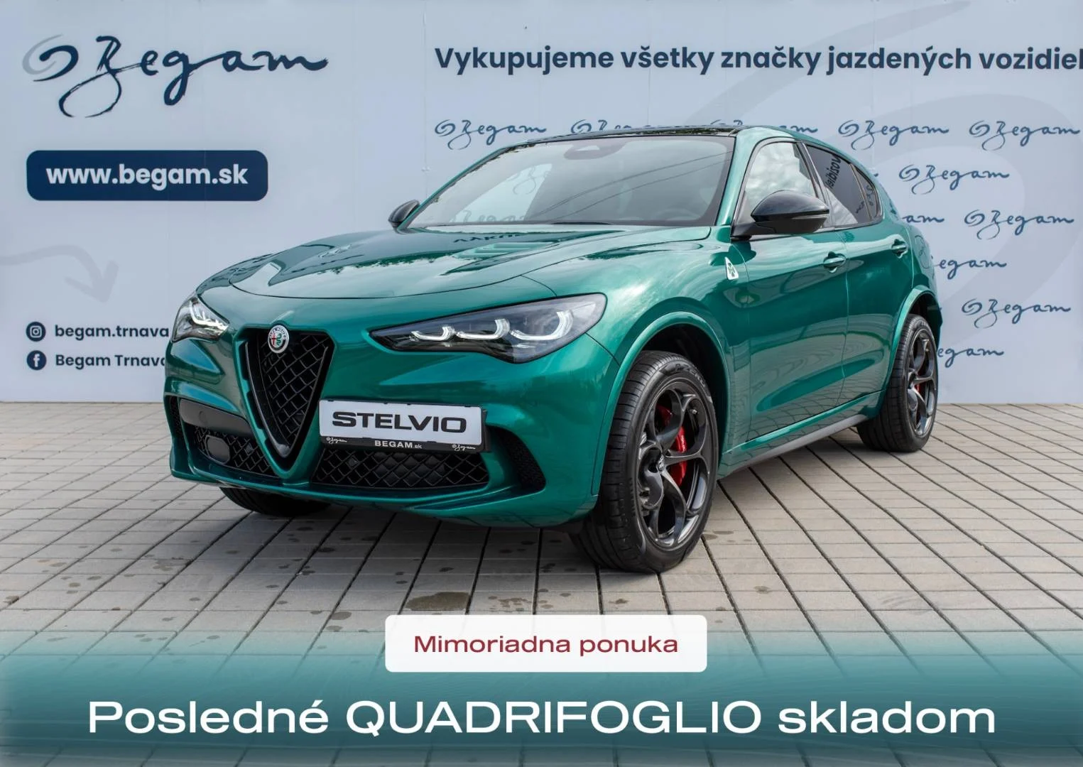 Alfa Romeo Stelvio Quadrifoglio AWD 2,9 382 kW automat rok 2026, Słowacja — zdjęcie 2 z 60