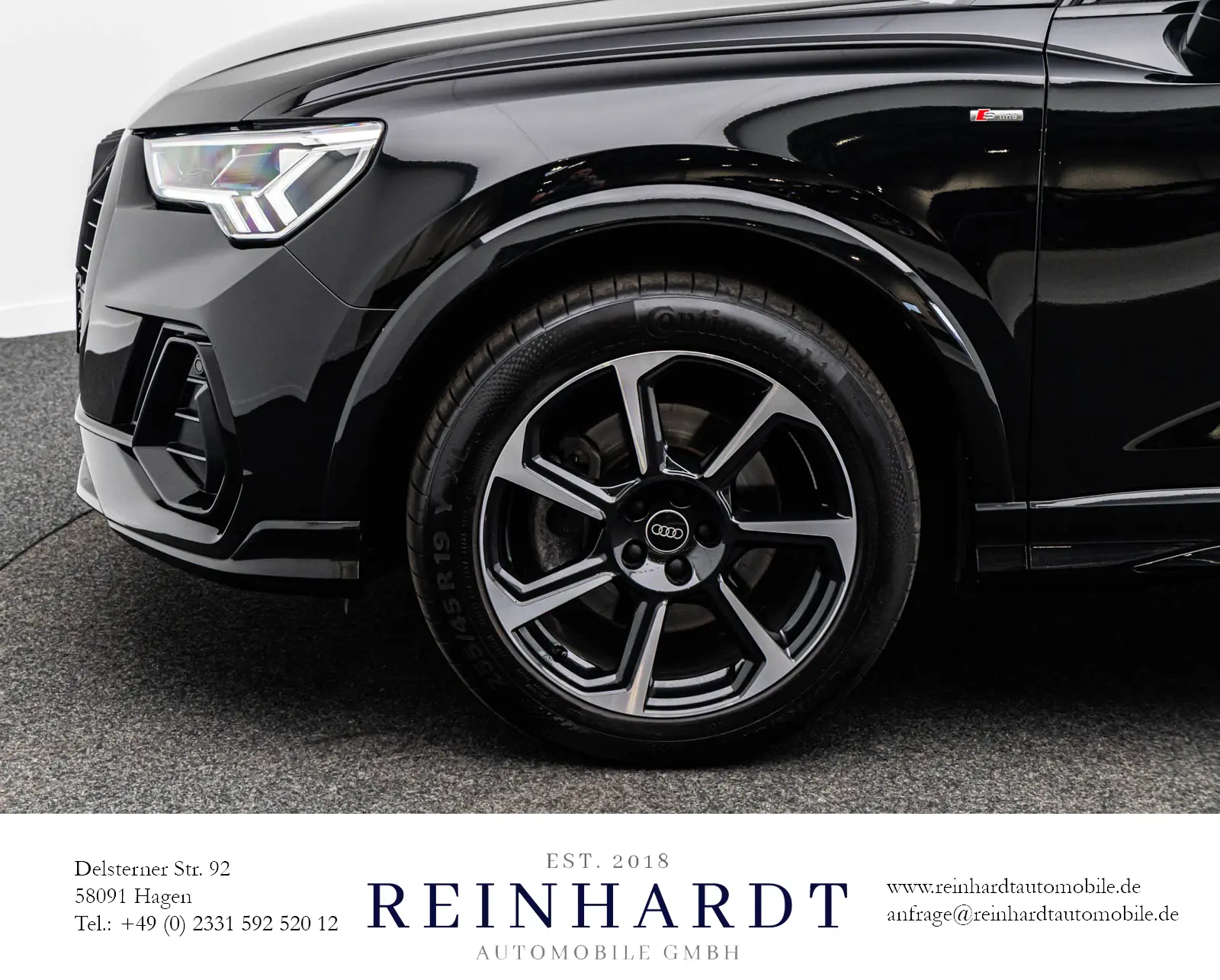 Audi Q3 4x4 2,0 147 kW automat rok 2022, czarny, 52 681 km, Niemcy — zdjęcie 10 z 27