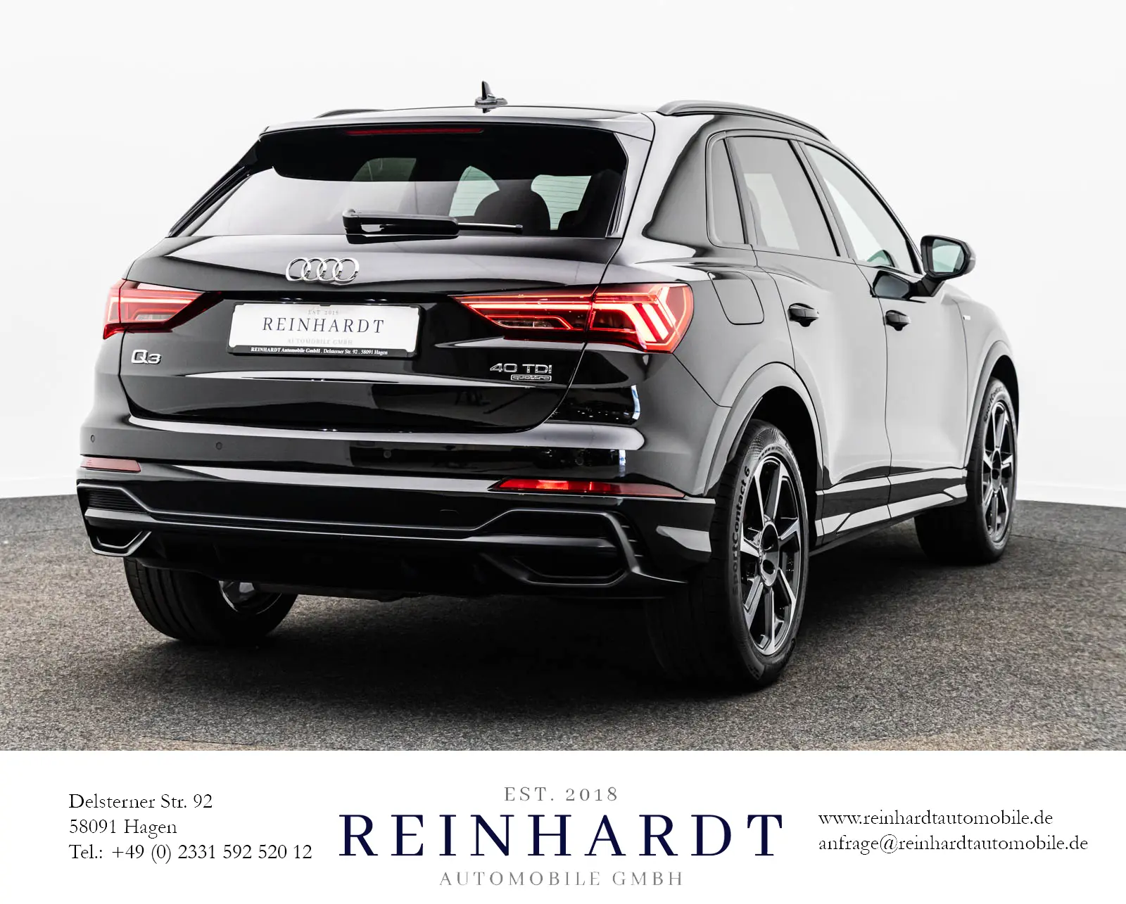 Audi Q3 4x4 2,0 147 kW automat rok 2022, czarny, 52 681 km, Niemcy — zdjęcie 6 z 27
