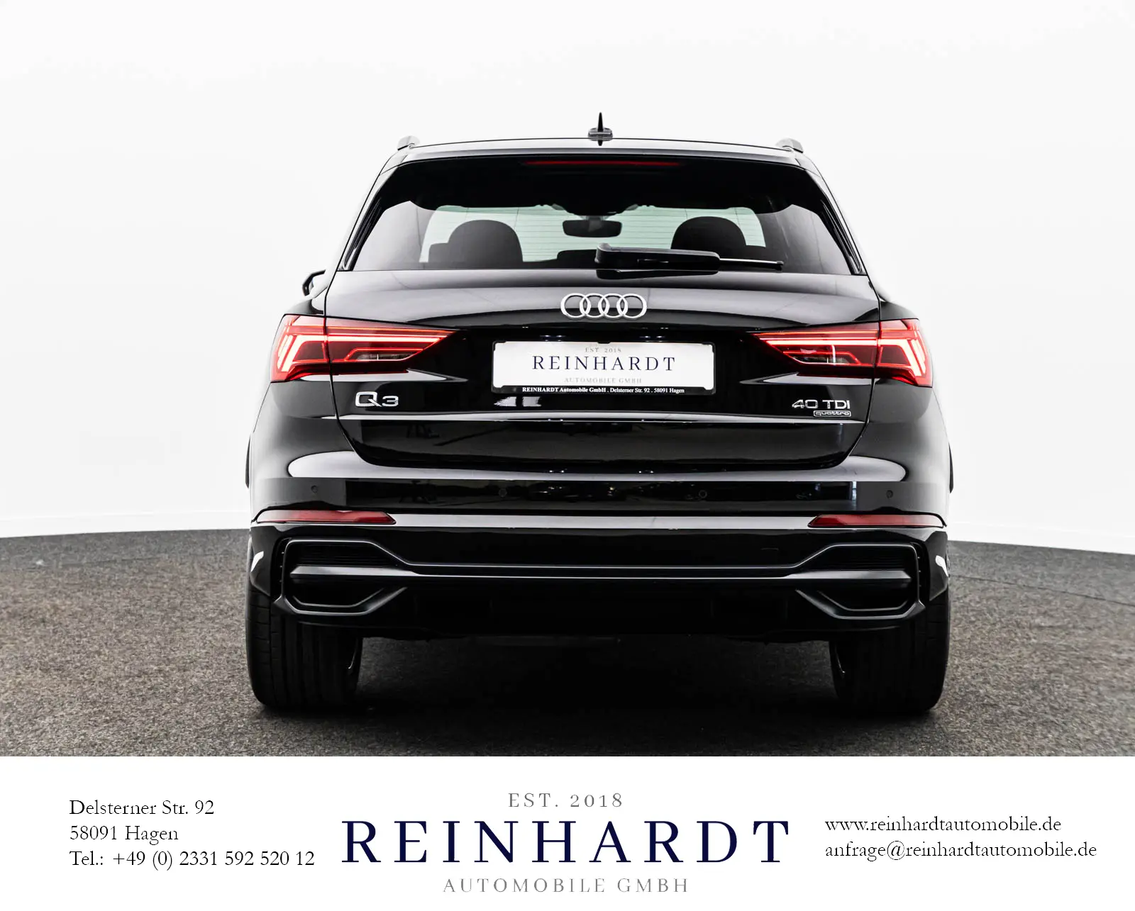 Audi Q3 4x4 2,0 147 kW automat rok 2022, czarny, 52 681 km, Niemcy — zdjęcie 7 z 27