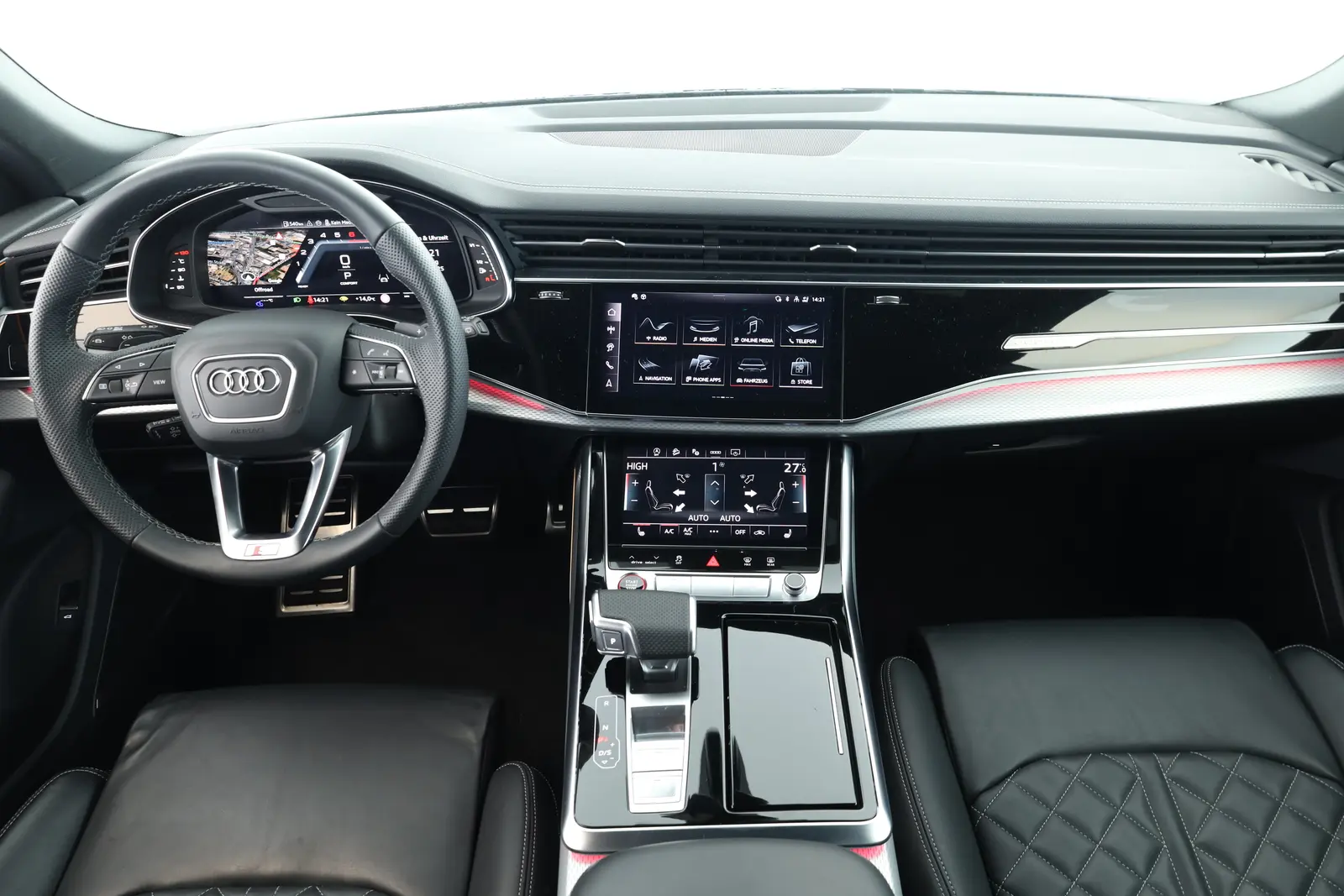 Audi SQ8 4x4 4,0 373 kW TFSI automat rok 2024, szary, 32 600 km, Niemcy — zdjęcie 14 z 40