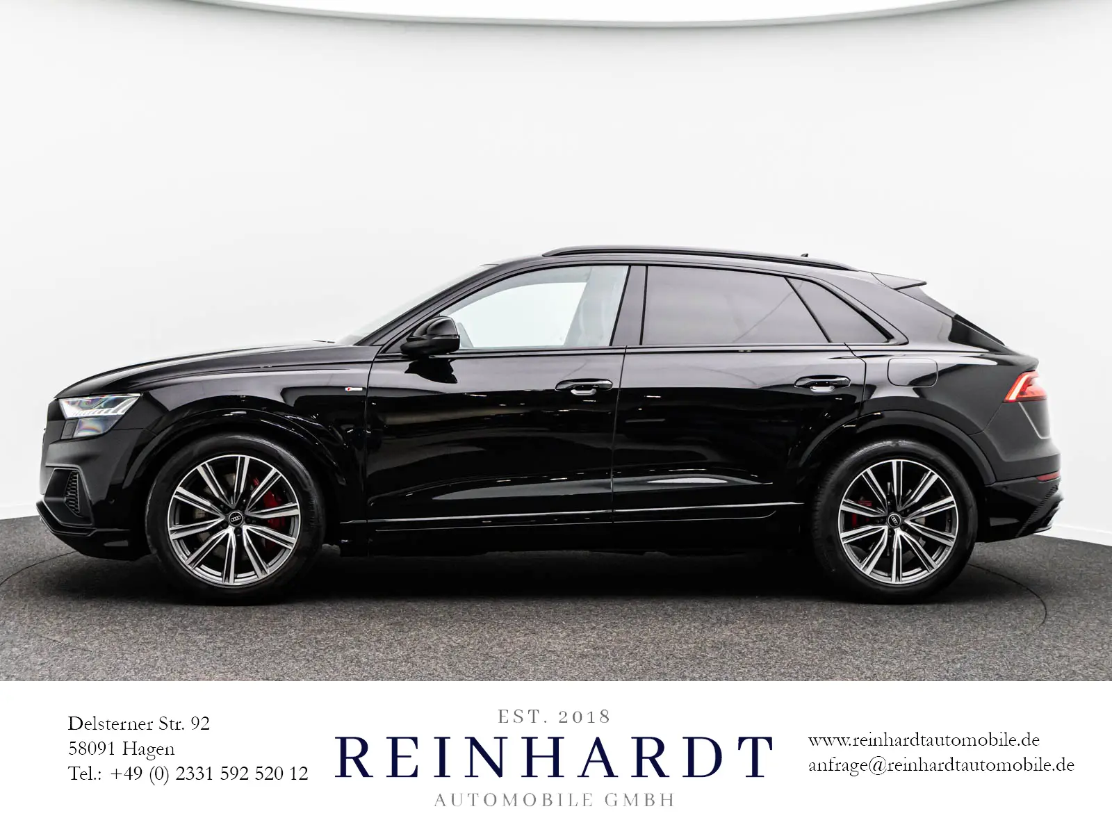 Audi Q8 4x4 3,0 340 kW automat rok 2024, czarny, 29 652 km, Niemcy — zdjęcie 9 z 30
